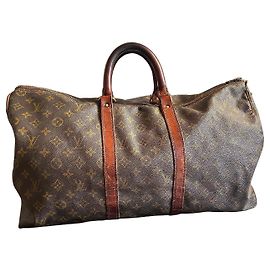 Louis Vuitton Bolso de viaje Keepall 50 vintage en toile Monogram — Años 1970