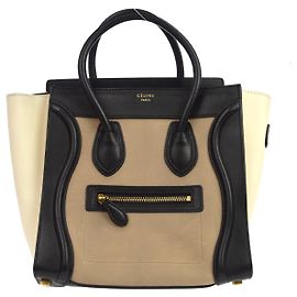 Céline Celine Tricolor Luggage Leather Medium