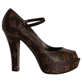 Louis Vuitton Sapatos Monogram Peep Toe