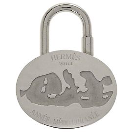 Hermès Cadena Silver Metal Accessory