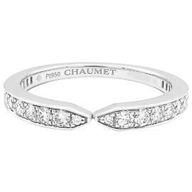 Aliança Chaumet, "Triomphe de Chaumet", platina e diamantes.