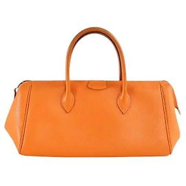 Hermès Bolsa de mão Paris-Bombay laranja
