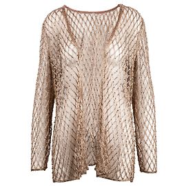 Autre Marque Collection Privée Jacke mit Perlenverzierung