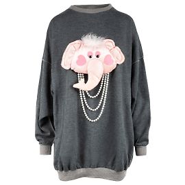 Autre Marque Sudadera Happenings con decoración desmontable