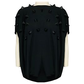 Junya Watanabe Black Stone Embellished Jersey Top