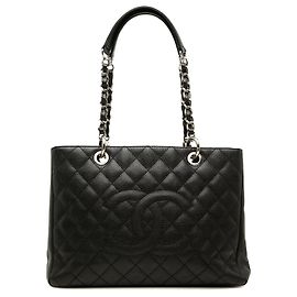 Saco Grand Shopping Tote Chanel Caviar Preto