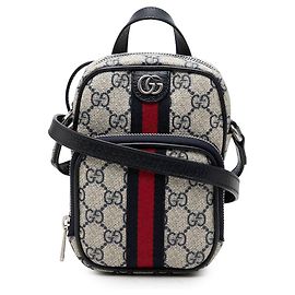 Bolso Satchel Gucci Mini GG Supreme Web Ophidia Beige