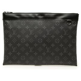 Black Louis Vuitton Monogram Eclipse Discovery Pochette GM Clutch Bag