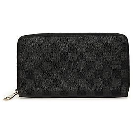 Cartera Larga Louis Vuitton Damier Graphite Zippy Organizer Wallet Negra