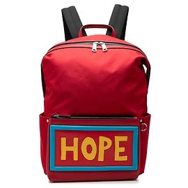 Sac à dos Fendi Vocabulary Hope en nylon rouge