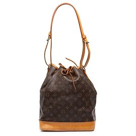 Sac seau Louis Vuitton Monogram Noe GM Marron