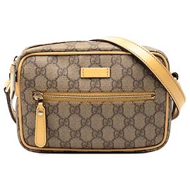 Borsa a tracolla Gucci GG Supreme marrone