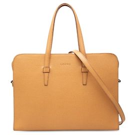 Borsa business in pelle testurizzata LOEWE marrone