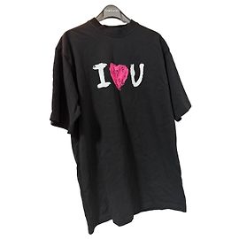T-shirt Balenciaga "I Love You" en coton