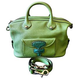 Loewe May Bag 28 Grün Kalbsleder