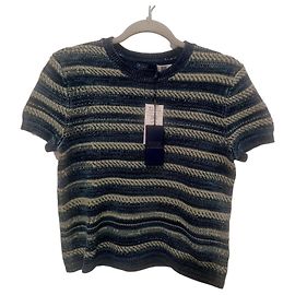 Camisola Polo Ralph Lauren em algodão azul e écru
