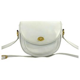 Gucci Vintage GG Logo Schultertasche aus Leder