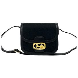 Céline Celine Vintage C Macadam Pattern Shoulder Bag