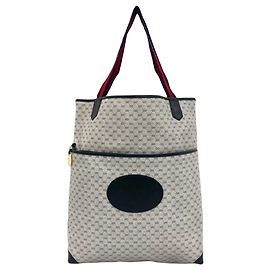 Bolso Tote de cuero Gucci Vintage Sherry Line Micro GG Logo