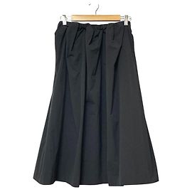 Autre Marque Gonna Ballsey Stretch Taffeta Random Tuck Skirt