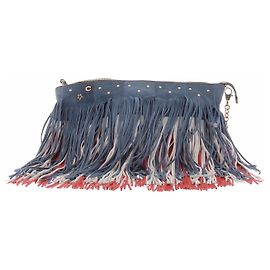 Autre Marque Bolso tricolor con flecos