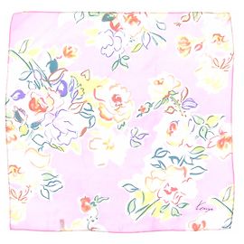 Kenzo Pink Silk Scarf