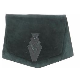 Bally Pochette en daim vert