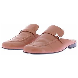 Hermès Mules Lena en cuero camel