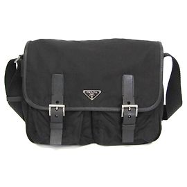 Prada Triangle Logo Crossbody Bag
