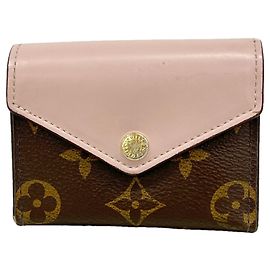 Carteira Tri-fold Louis Vuitton em Rose Ballerine
