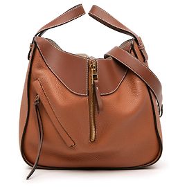 Bolso Satchel Hammock LOEWE Small de piel bicolor marrón
