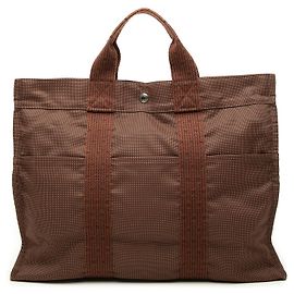 Hermès Brown Canvas Herline MM