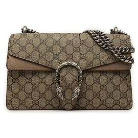 Bolso de hombro Gucci Dionysus Medium GG Supreme Beige
