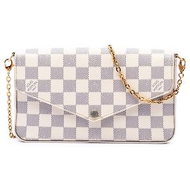 Louis Vuitton White Damier Azur Pochette Felicie