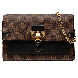 Louis Vuitton Brown Damier Ebene Vavin Wallet on Chain