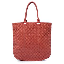 Borsa Tote Bottega Veneta Orange Nappa Intrecciato
