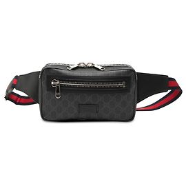 Gucci Black GG Supreme Web Gürteltasche