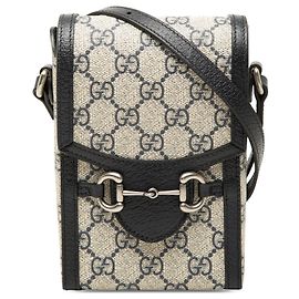 Gucci Beige Mini GG Supreme Horsebit 1955 Crossbody