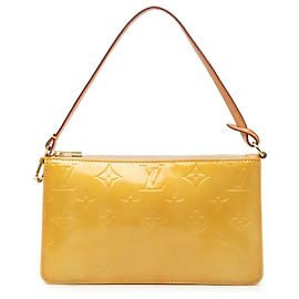 Louis Vuitton Yellow Monogram Vernis Pochette Lexington