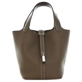 Hermès Brown Clemence Picotin Lock 18