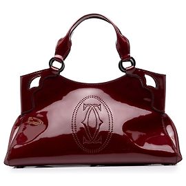 Bolso Tote Cartier Marcello De Cartier en charol rojo