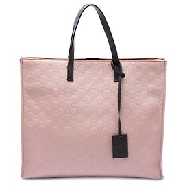 Borsa Tote Gucci in nylon GG rosa