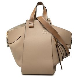 Bolso Satchel Hammock LOEWE de piel de becerro granulada Beige Medium