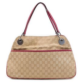 Sac à épaule Gucci Beige GG Canvas Eclipse