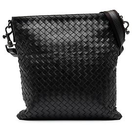 Bottega Veneta Bandolera VN de Nappa Intrecciato Negra