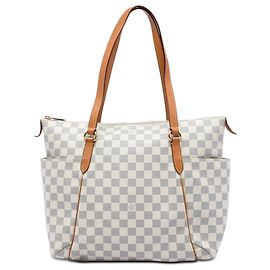 Louis Vuitton White Damier Azur Totally MM