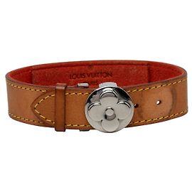 Louis Vuitton Brown Vachetta Monogram Wish Bracelet
