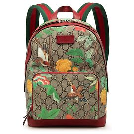 Zaino Gucci Beige Small GG Supreme Web Tian