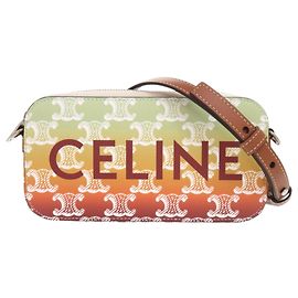 Céline Celine Horizontal Pouch Triomphe Canvas Shoulder Bag