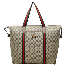 Gucci GG Supreme Sherry Line Boston Bag